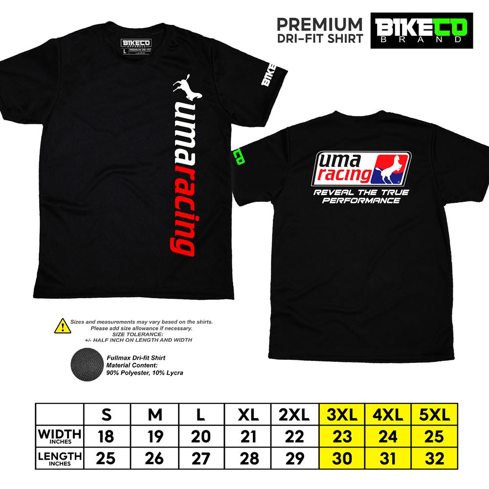 UMA Side Print | Premium Riding Dri-Fit Shirt - BIKECO APPARELS