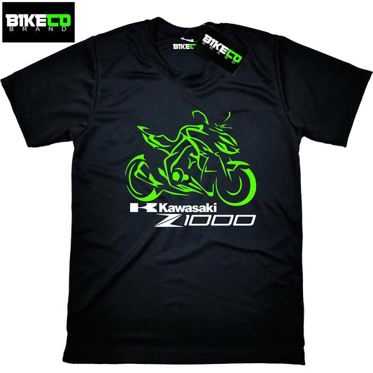 Kawasaki Z1000 LOGO Riding Dri-Fit Shirt | BIKECO Brand Collections