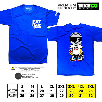 Eat Sleep Race Pocket Print | Premium Riding Dri-Fit Shirt