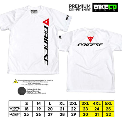 Dainese Side Print | Premium Riding Dri-Fit Shirt - BIKECO APPARELS