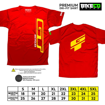 GT Side Print | Premium Cycling Dri-Fit Shirt - BIKECO APPARELS