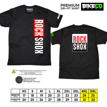 Rock Shox Side Print | Premium Cycling Dri-Fit Shirt - BIKECO APPARELS