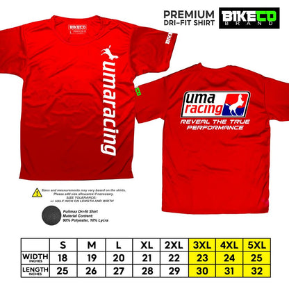 UMA Side Print | Premium Riding Dri-Fit Shirt - BIKECO APPARELS