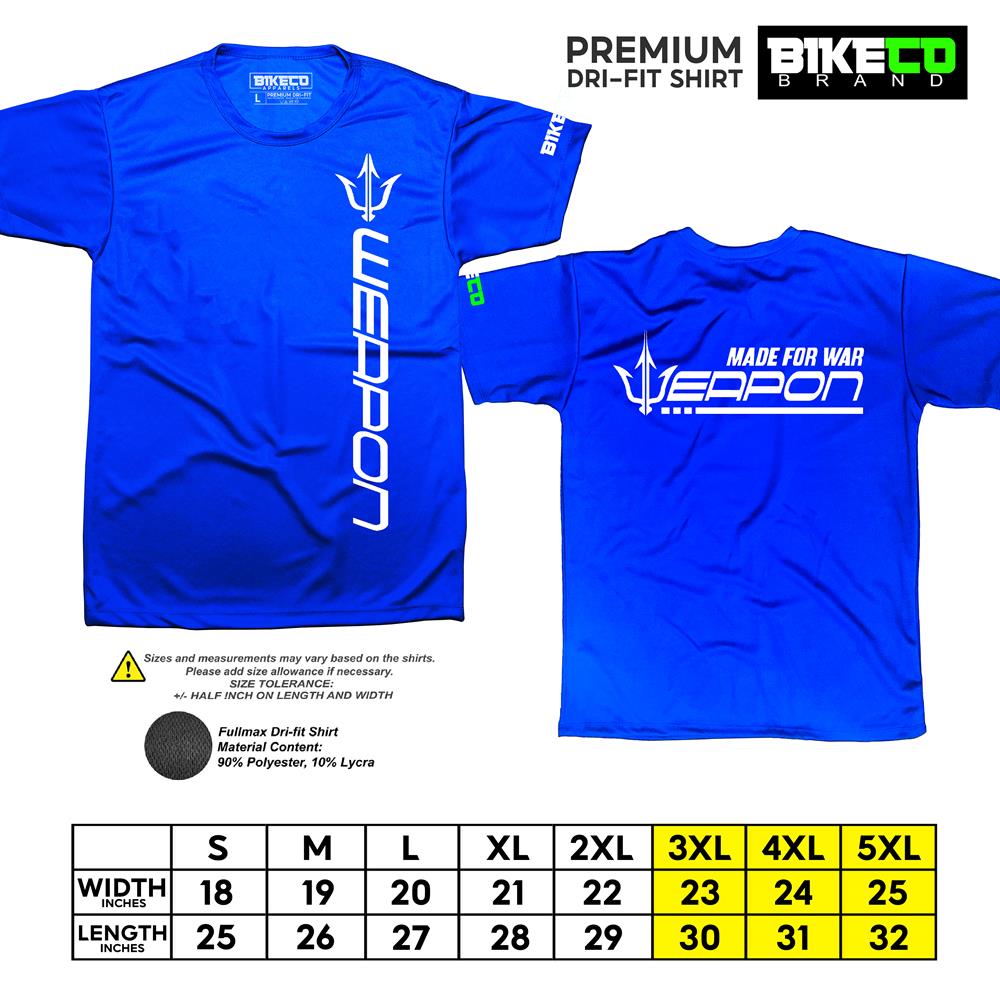 Weapon Side Print | Premium Cycling Dri-Fit Shirt - BIKECO APPARELS