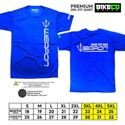 Weapon Side Print | Premium Cycling Dri-Fit Shirt - BIKECO APPARELS