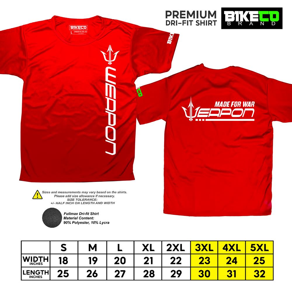 Weapon Side Print | Premium Cycling Dri-Fit Shirt - BIKECO APPARELS